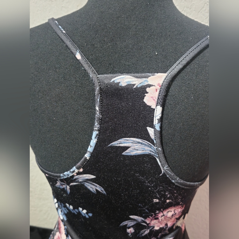 Charlotte Russe Black Floral Sleeveless Dress - Picture 6 of 6